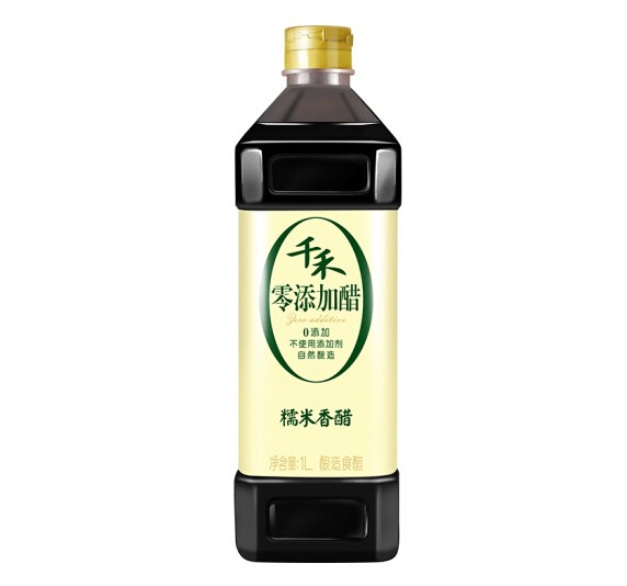 千禾 醋 糯米香醋 凉拌饺子蘸料 酿造食醋1L 不使用添加剂